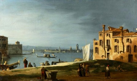Canaletto : Les îles de la lagune nord vues de San Pietro di Castello